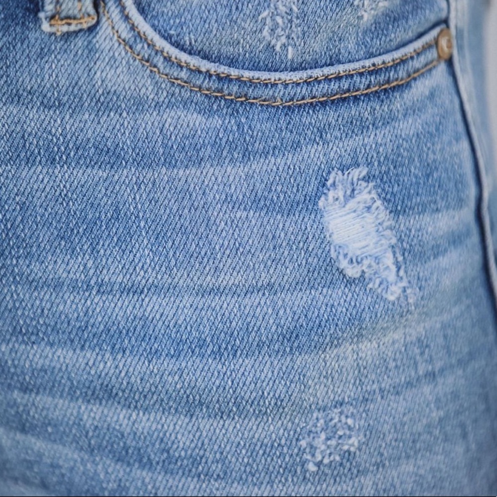 Nwt Kan Can High Rise Button Fly Flare Bell Bottom - image 6